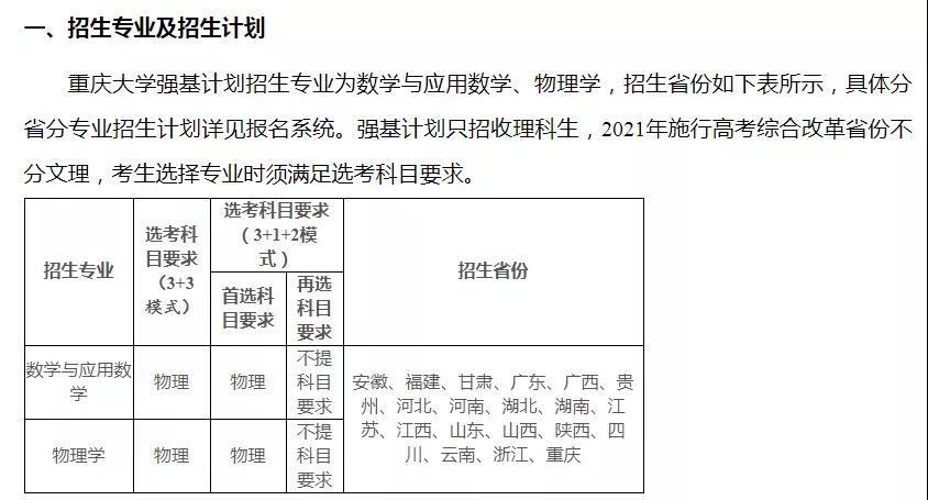 9所高校公布2021年強(qiáng)基計(jì)劃招生簡章 9所高校公布2021年強(qiáng)基計(jì)劃招生簡章